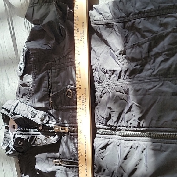 Topman Men's Moto Bomber Style Jacket Black size L - Picture 12 of 15